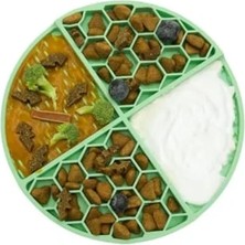 Esplendor Yavaş Yeme Matı, Silikon, Yalama Matı, Su Yeşili