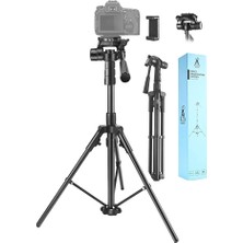 Light Nova Ultra Profesyonel 3 Yollu Alüminyum Tripod 1,9 Metre Ring Light / Kamera / Selfie Tripod