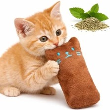 Esplendor Sesli Peluş Kedi Oyuncağı Kahverengi Eğlenceli