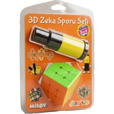 BNG STR Ikisi Birarada 3X3X3 Zeka Küpü ve Dael O Ring 3 Boyutlu Labirent Puzzle