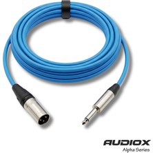 AUDIOX Alpha Series Jak Xlr Erkek Kablo 6.3 mm Mono Gitar Klavye Mikser Enstrüman Kablosu
