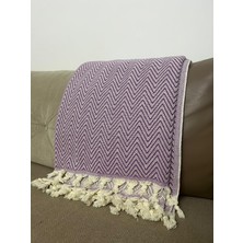 Mircotton Zikzak Desen Dokuma %100 Pamuklu Çok Amaçlı Pike Koltuk Örtüsü 180X230