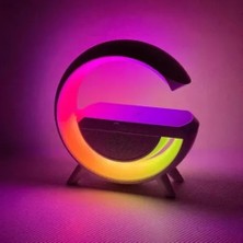 Renas Store Kablosuz Şarj Standlı Rgb Hoparlör