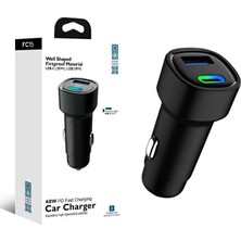Light Nova 48W Pd Süper Hızlı Şarj Araç Içi Çakmaklık Şarj Aleti 1x Type-C 30W Pd 1x Usb3.0 18W