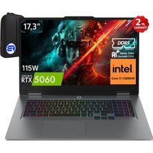 Lenovo Loq 17IRX10 I7-13650HX 24GB Ram 1tb SSD RTX5060 115W 17.3" IPS 165Hz WIN11 Pro 83JH00CNTREP1 + Elektropasaj Çanta