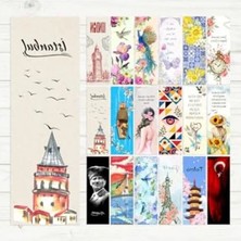 Esplendor Karışık Desenli 18 Adet Kitap Ayracı Seti, Farklı Tasarımlar