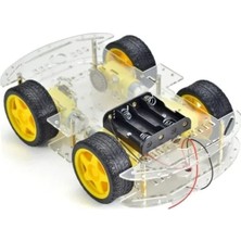 Esplendor 4WD Robot Araba Platform Kiti - Şeffaf Parçalar ile Yapım