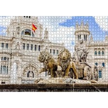 Esplendor 1000 Parça Mdf Ahşap Yapboz, Ispanyol Kibele Çeşmesi Temalı