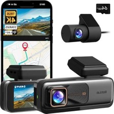 Esplendor 4K Dash Cam Ön ve Arka Kamera, Gece Görüşü, 170° Açı