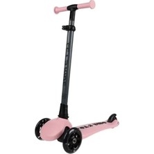 Esplendor Işıklı ve Katlanabilir 3 Tekerlekli Scooter, Pembe Renk Seçeneği