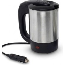 Yek Outdoor 12V Araç Içi Su Isıtıcı Kettle 500 ml Paslanmaz Çelik