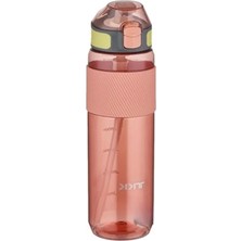 Esplendor 800 ml Taşıma Kulplu Su Matarası, Pembe Renk ve Ölçü Skalası