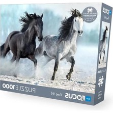 Esplendor 1000 Parça Atlar Temalı Puzzle, Zihin Geliştirici ve Eğlenceli Oyun