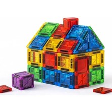 Esplendor 64 Parça Mini Bloklar, Metal Saklama Kutulu Renkli Yapı Seti