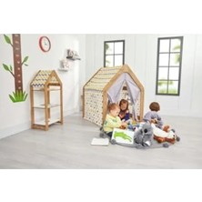 Esplendor Naturel Sarı Ahşap Çocuk Oyun Evi/çadırı: 3-6 Yaş