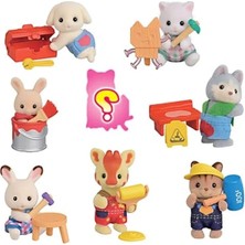 Esplendor Bebek Minifigür Minik Ustalar Serisi, Çok Renkli, Plastik, Inşaat Temalı, Sylvanian Families
