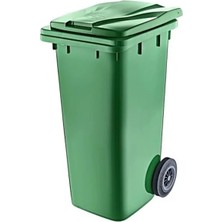 Esplendor Tekerlekli 120 Litre Çöp Konteyneri, Yeşil Renk Seçeneği