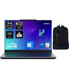 Medion Signium 14 S1 MD600032 Intel Core 5 120U 24GB Ram 512GB SSD Windows 11 Pro 14" 120Hz OLED Dizüstü Bilgisayar +Boz Çanta