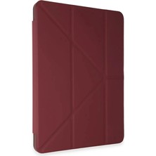 Mey Ithalat®  Huawei Matepad Se 11 Kılıf Kalemlikli Mars Tablet Kılıfı - Mürdüm