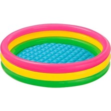 Esplendor 114 cm Renkli Şişme Tabanlı 3 Bölme Havuz, Su Sporları ve Yüzme Aksesuarları