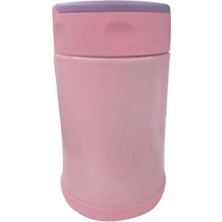 Esplendor 500 ml Çelik Termos, Pembe-Mor Renk ve Çelik Kaşık ile Modern