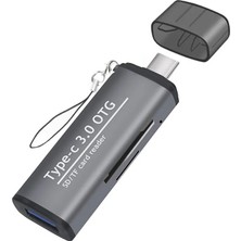 Light Nova Type-C To USB 3.0 Tf Sd Kart Okuyucu USB Type-C Otg Adaptör Çevirici