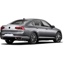 Esplendor Vw Passat B8 Uyumlu Krom Egzoz Görünümü Difüzör, 4'lü R Line Parça