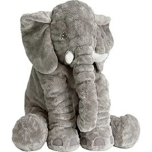 Esplendor Peluş Fil, 65 cm Boyutunda Gri Renkli Uyku Arkadaşım