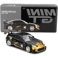 Esplendor Siyah ve Altın Renkli Minyatür Araba, Toyota gr Supra 1/64 Ölçek