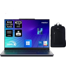 Medion Signium 14 S1 MD600032 Intel Core 5 120U 24GB Ram 1tb SSD Windows 11 Pro 14" 120Hz OLED Dizüstü Bilgisayar +Boz Çanta