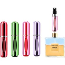 Esplendor 4 Adet Mini Parfüm Atomizer, 5 ml Yeniden Doldurulabilir Seyahat Için