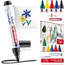Esplendor Siyah Tekstil Kalemi, 5 Adet Set, 2-3 mm Uç