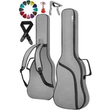 Esplendor Su Geçirmez Elektro Gitar Çantası, Kalın Kılıf, Askı ve Capo Dahil