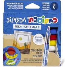 Esplendor Su Bazlı Fırça Uçlu 5'li Akrilik Paint Marker Seti
