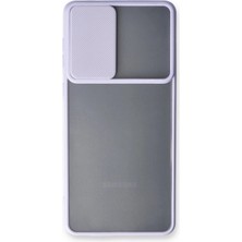 Renas Store Galaxy A53 5g Kılıf Palm Buzlu Kamera Sürgülü Silikon - Lila