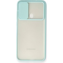 Renas Store Galaxy A11 Kılıf Palm Buzlu Kamera Sürgülü Silikon - Turkuaz