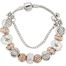 Takantakana Pandora Tarz Gümüş Charm Bileklik Model Charm Bileklik
