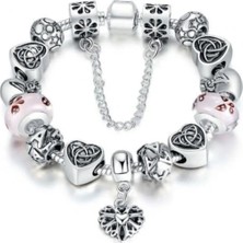 Takantakana Pandora Tarz Gümüş Charm Bileklik Yeni Collection Charm Bileklik