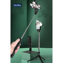 Light Nova Ultra Thin 3in1 Bluetooth Kumandalı Ayaklı LED Selfie Çubuğu 100 cm Kompakt Tasarım