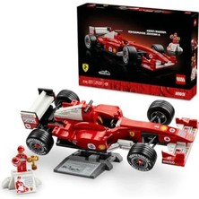 Esplendor LEGO Icons Ferrari F2004 ve Michael Schumacher 11375 - Yetişkinler Için Sergileme Standı ve Michael Schumacher Minifigürü Içeren Yaratıcı Dekoratif Model Yapım Seti, Hediye Fikri (735 Parça)
