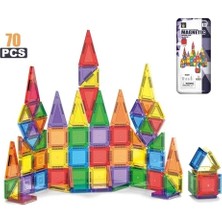 Esplendor Mini Manyetik Blok Seti - 3.75 Cm, 70 Parça, Eğitici ve Zeka Geliştirici