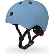 Esplendor Scoot And Ride Ayarlanabilir Askılı Bebek Kaskı, Mat Kaplama, S ve M Bedenler, LED Güvenlik Işığı ve Ek Koruma Için Yumuşak Polar Dolgu Dahil