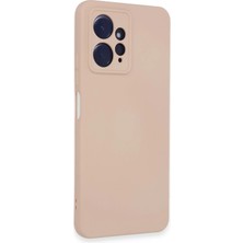 Renas Store Redmi Note 12 4g Kılıf Nano Içi Kadife Silikon - Pudra