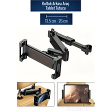 Light Nova Araç Içi Akrobat Koltuk Arkası Tablet ve Telefon Tutucu Stand Ayarlanabilir Açı 13.5cm -26CM Uyumlu