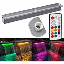 Powermaster PM-37796 Havuz ve Bahçe Şelale Başlığı 150CM Rgb Led'li Uzaktan Kontrollü