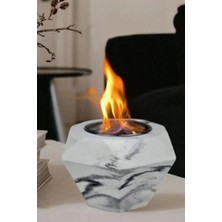 Light Nova Dumansız Restoran Masa Şöminesi Dekoratif Iç ve Dış Mekan Masaüstü Mini Şömine