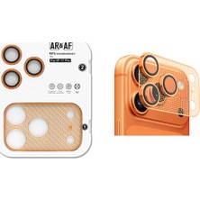 Powerfox iPhone 17 Pro Uyumlu Kamera Koruyucu Ar ve Af Özellikli Metal Çerçeveli 9h Lens Koruma Camı Hd Şeffaf