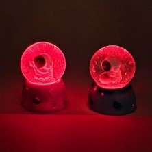 Renas Store Işıklı Mini Sevimli Astronot Kar Küresi