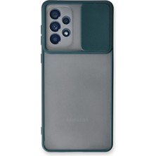 Renas Store Galaxy A53 5g Kılıf Palm Buzlu Kamera Sürgülü Silikon - Yeşil