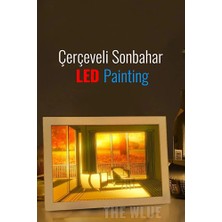 Light Nova Çerçeveli LED Painting Masa ve Gece Lambası Sonbahar Ambianslı Kablolu 3 Renk Tonu
